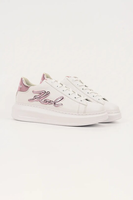 Karl Lagerfeld sneakersy skórzane KAPRI KL62511A.01P biały AW25
