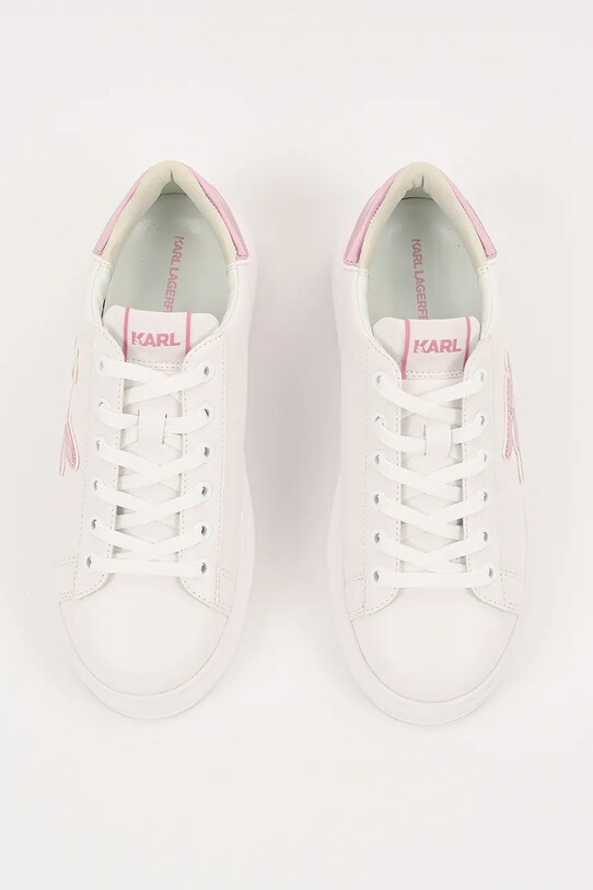 Karl Lagerfeld sneakersy skórzane KAPRI biały KL62511A.01P
