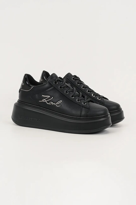 Karl Lagerfeld sneakersy skórzane ANAKAPRI KL63513.000 czarny AW25