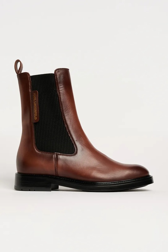 Karl Lagerfeld bokacsizma BLAKE nem szigetelt barna KL41460.033