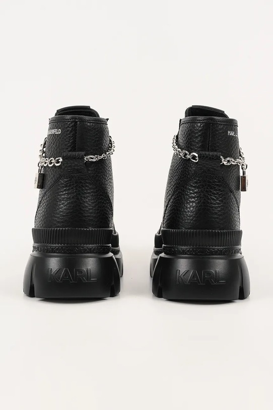Obuwie Karl Lagerfeld sneakersy skórzane TREKKA MAX KL43542.100 czarny