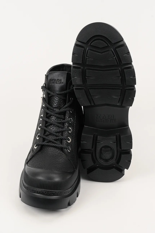 Karl Lagerfeld sneakersy skórzane TREKKA MAX KL43542.100 czarny
