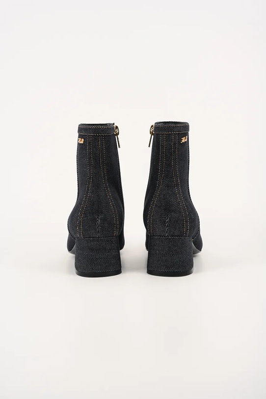 Obuwie Karl Lagerfeld botki skórzane BONNIE KL30351A.DAA czarny