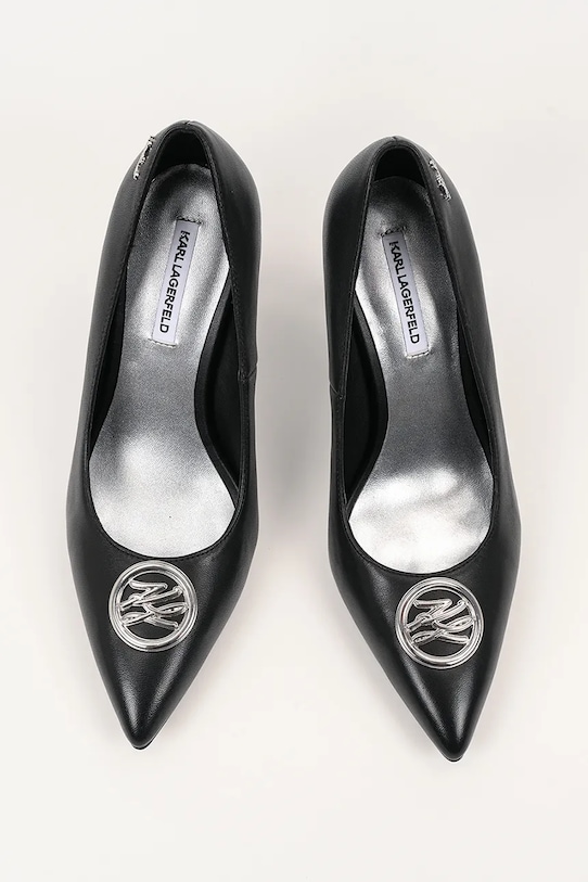Karl Lagerfeld stilettos de piele SARABANDE negru KL30917A.000
