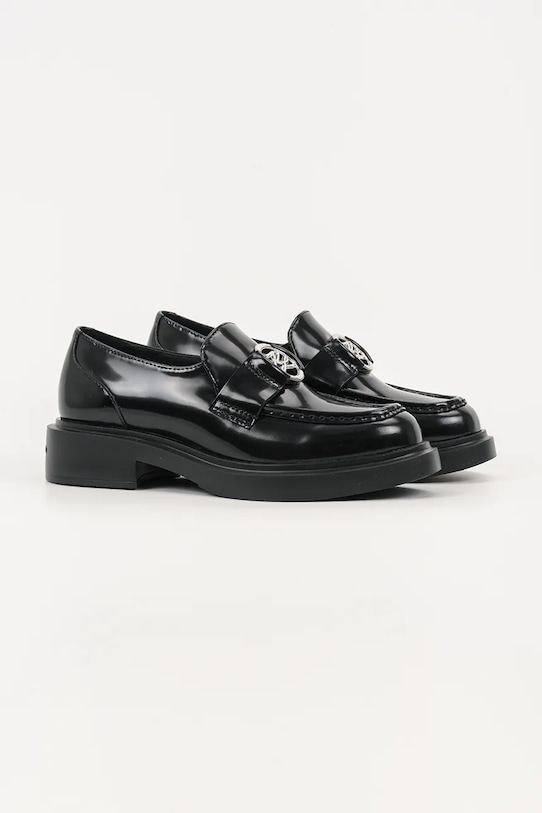 Karl Lagerfeld mocasini de piele MACIE KL41217.000 negru AW25