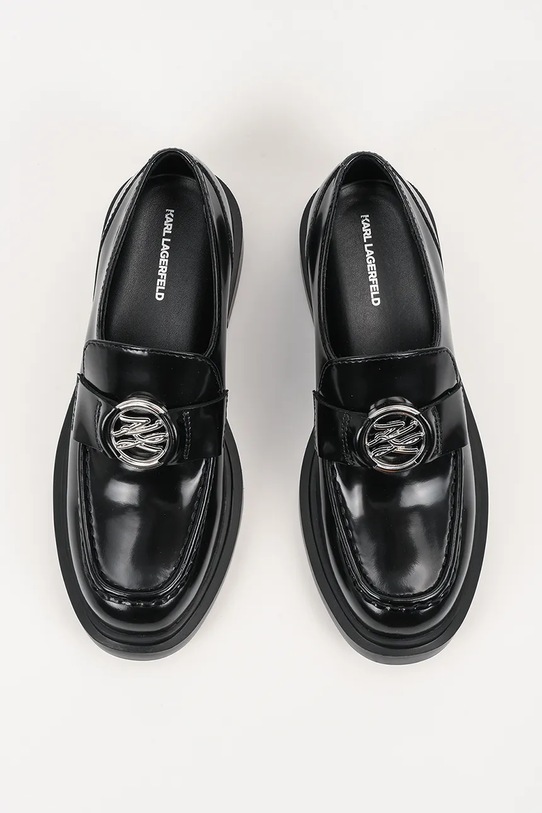 Karl Lagerfeld mocasini de piele MACIE negru KL41217.000