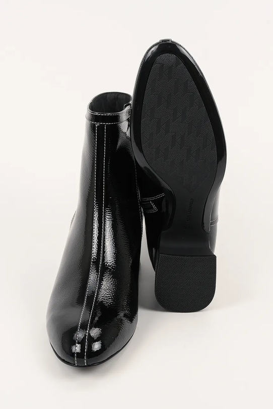 Karl Lagerfeld bőr csizma BONNIE KL30351.100 fekete