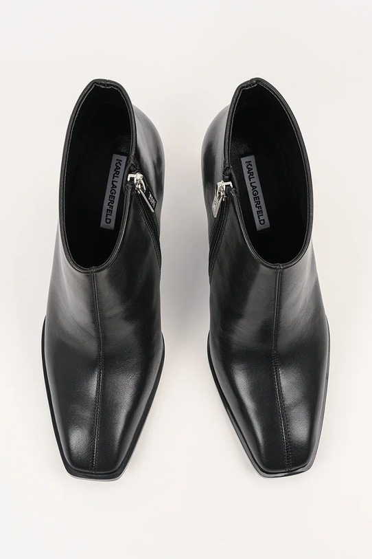 Karl Lagerfeld cizme de piele KARL NFT HEEL negru KL39135.000