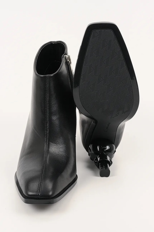 Karl Lagerfeld bőr csizma KARL NFT HEEL KL39135.000 fekete
