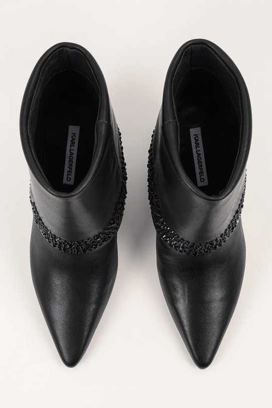 Karl Lagerfeld botki zamszowe DEBUT II czarny KL32043.000