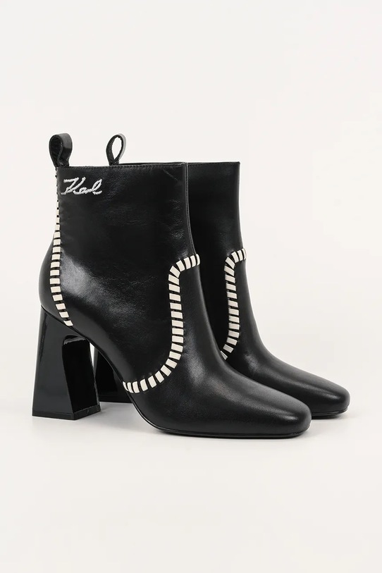 Karl Lagerfeld botki skórzane ASTRA NOVA KL33142.000 czarny AW25