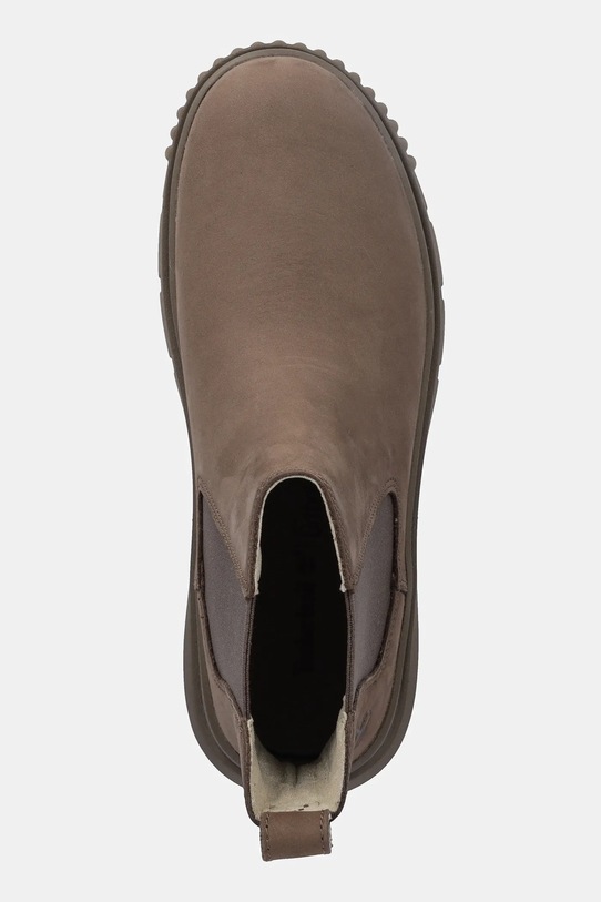 Timberland sztyblety nubukowe Greyfield Chelsea brązowy TB0A2FK2EM51