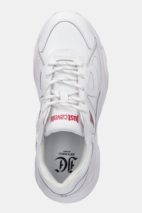 Δερμάτινα αθλητικά παπούτσια Just Cavalli λευκό 79RA3SL1ZPB48003