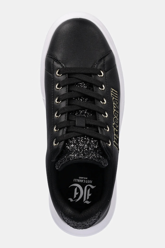 Just Cavalli sneakersy skórzane czarny 79RA3SB3ZPB46899