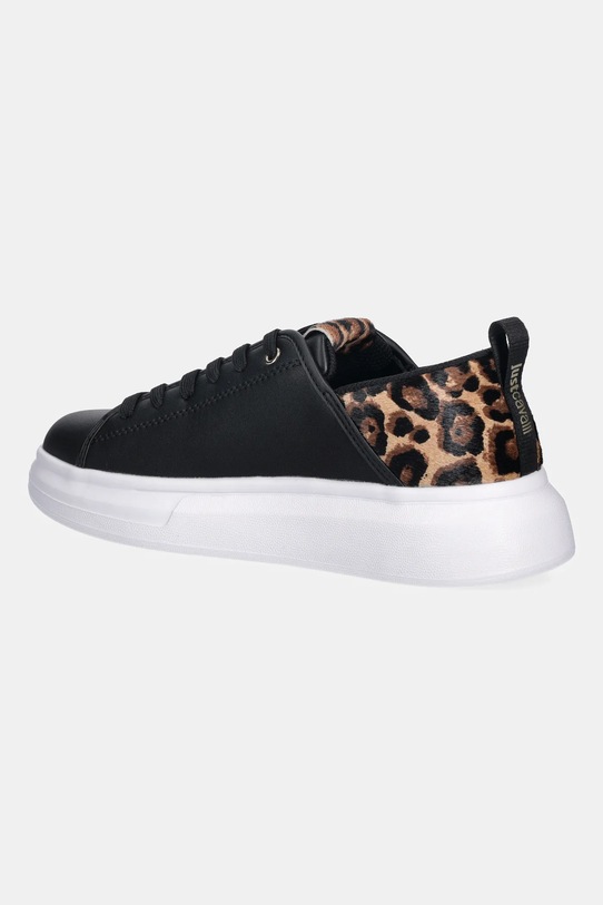 Obuwie Just Cavalli sneakersy skórzane 79RA3SB7ZPB58899 czarny