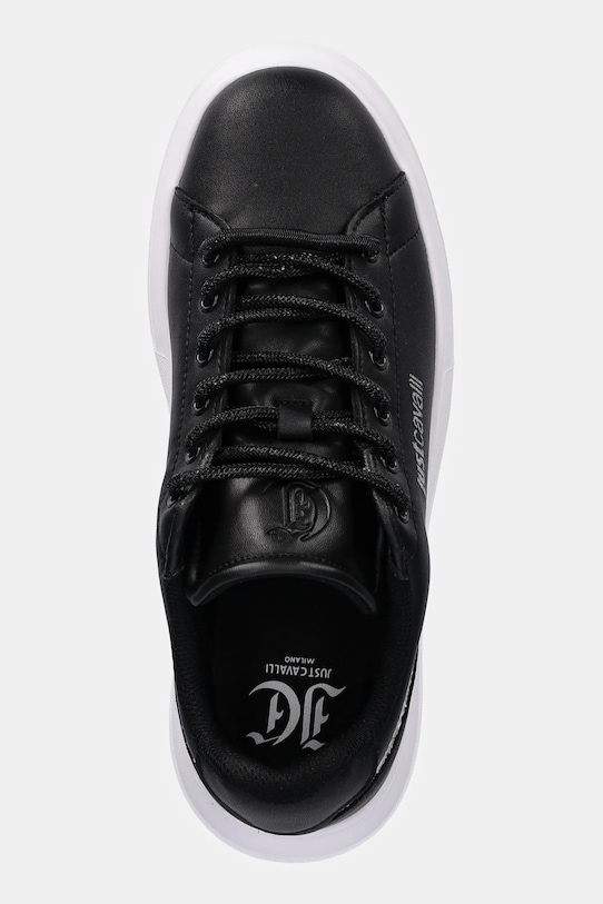 Just Cavalli sneakersy skórzane czarny 79RA3SB1ZPB59899