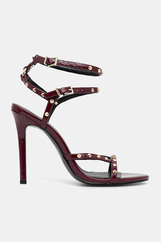 Πέδιλα Just Cavalli 79RA3S20ZSD52343 μπορντό AW25