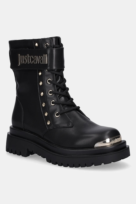 Just Cavalli botki syntetyczny czarny 79RA3S93ZSD53899