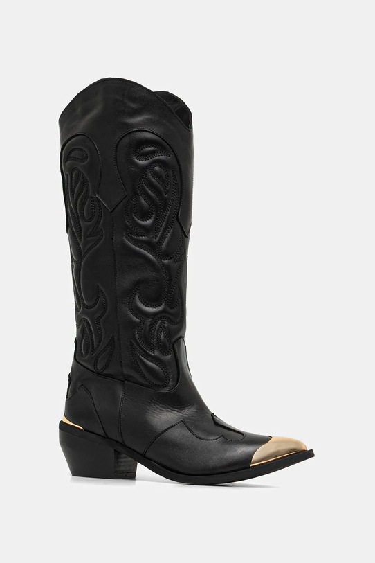 Кожаные полусапоги Just Cavalli без утепления чёрный 79RA3S59ZPB20899