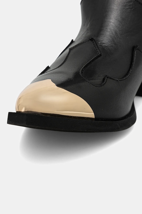 Just Cavalli kowbojki skórzane czarny 79RA3S59ZPB20899