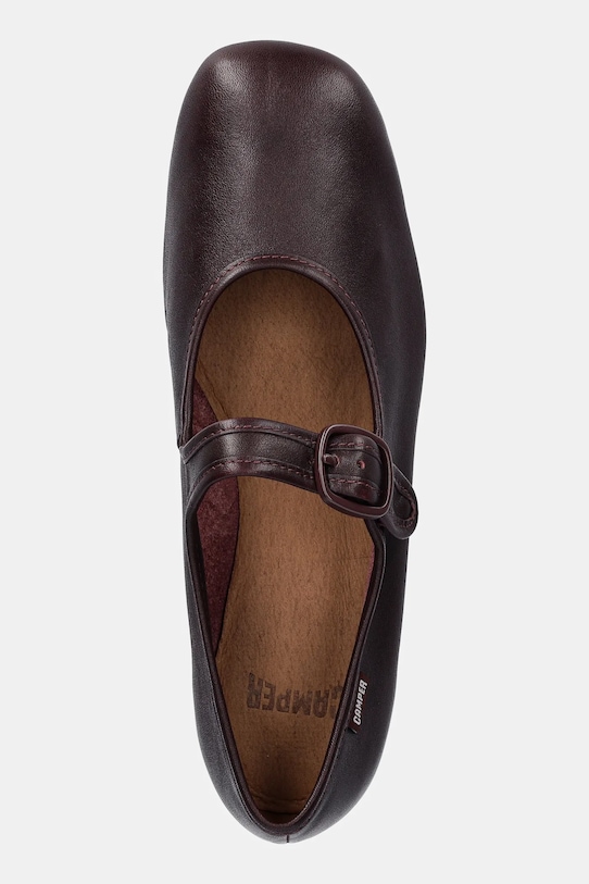 Kožené baleríny Camper Casi Myra burgundské K201629.011