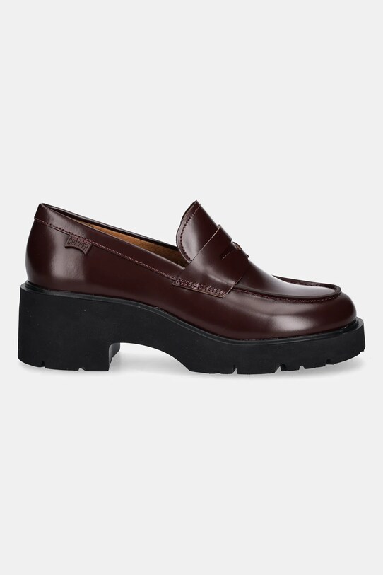 Camper mocasini de piele Milah K201425.030 burgundia AW25