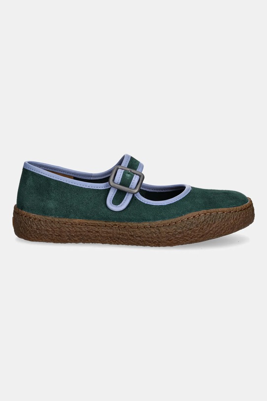 Camper balerini din piele întoarsă Peu Terreno K201825.002 verde AW25