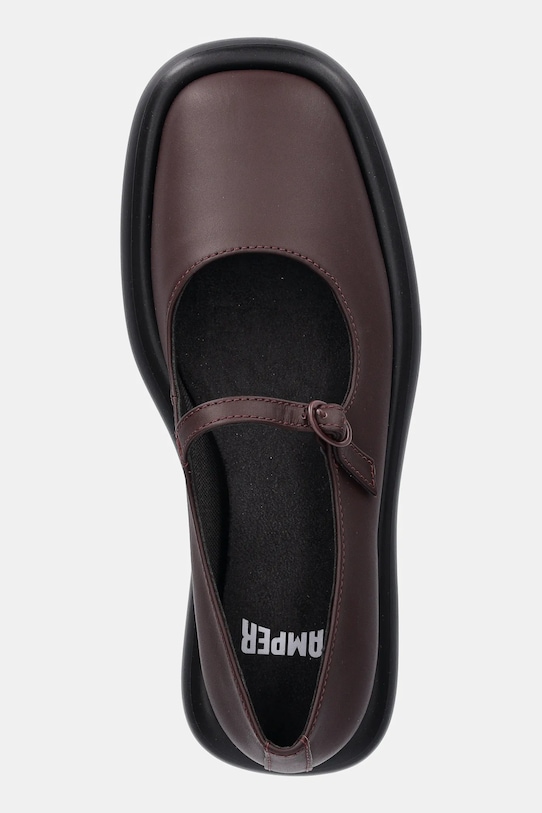 Camper baleriny skórzane Onda bordowy K201809.002