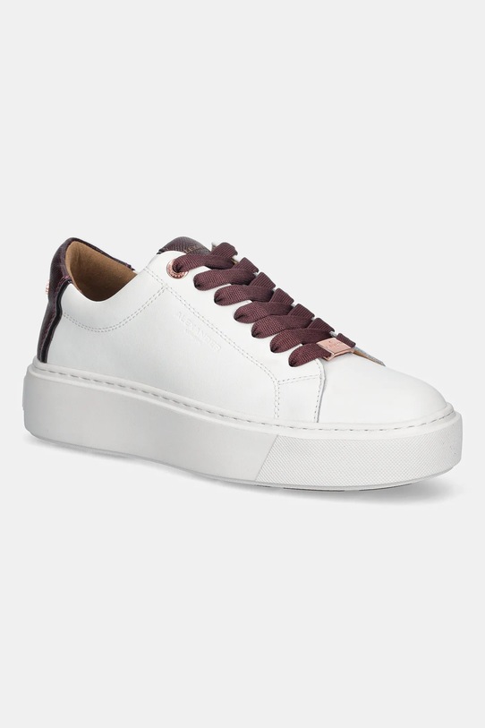 Tenisice Alexander Smith London High imitacija zrnate kože bijela ALBCLHW8009WDX