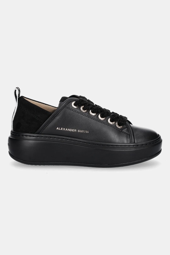 Alexander Smith sneakers in pelle Wembley High ASBCWHW0525TBK nero AW25