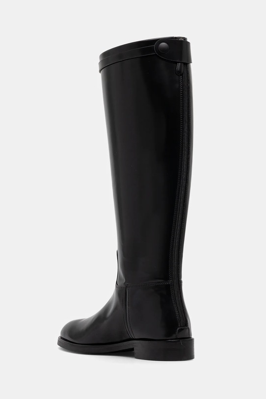 Obuwie Emporio Armani kozaki skórzane EW002913.AF17517.UC001 czarny