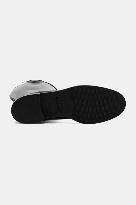 Emporio Armani kozaki skórzane EW002913.AF17517.UC001 czarny