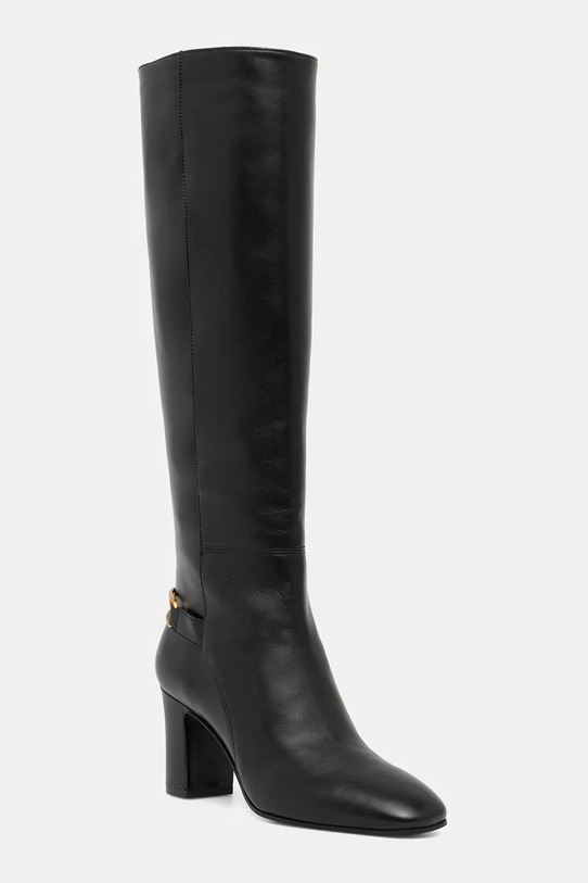 Шкіряні чоботи Emporio Armani без утеплення чорний EW002915.AF14915.UC001