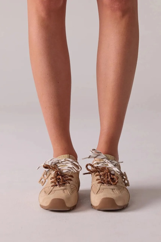 Велурени маратонки Nokwol Atlas Atlas.Beige.Suede