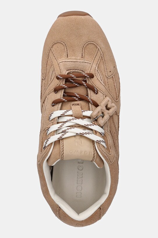 Nokwol sneakers din piele întoarsă Atlas bej Atlas.Beige.Suede
