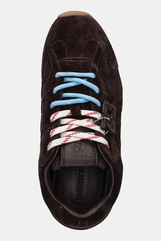 Nokwol sneakers din piele întoarsă Atlas maro Atlas.Brown.Suede