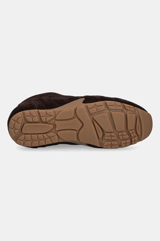 Nokwol sneakers din piele întoarsă Atlas Atlas.Brown.Suede maro