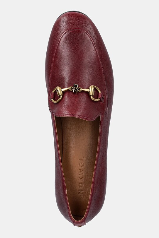 Nokwol mocasini de piele Gate burgundia Gale.Burgundy.Leather