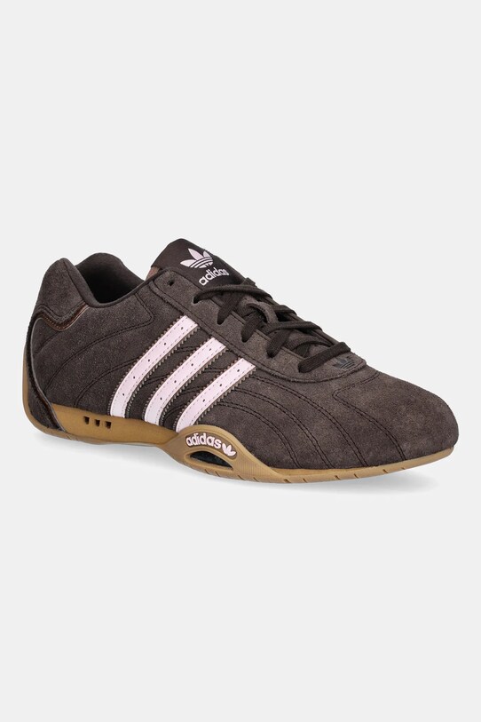 Δερμάτινα αθλητικά παπούτσια adidas Originals Adiracer LO δέρμα σαμουά καφέ JR8867