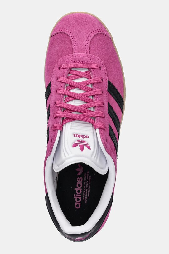 Замшеві кросівки adidas Originals Gazelle рожевий JS1382