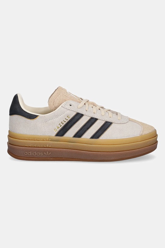 Σουέτ αθλητικά παπούτσια adidas Originals Gazelle Bold JS3892 μπεζ AW25
