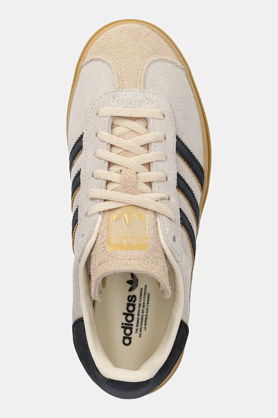 Σουέτ αθλητικά παπούτσια adidas Originals Gazelle Bold μπεζ JS3892