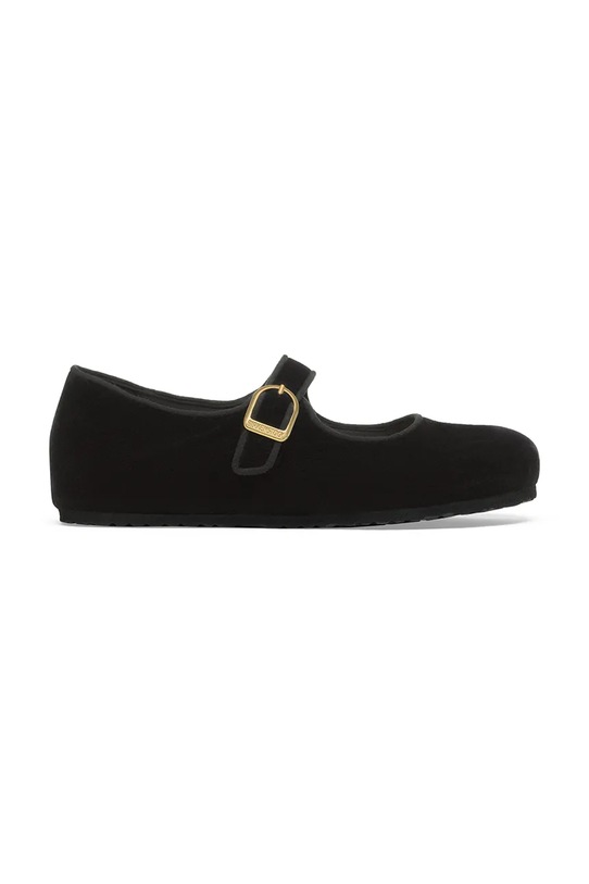 Birkenstock baleriny skórzane Santa Clarita Planet friendly czarny 1030802