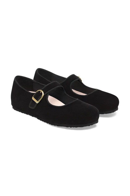 Încălțăminte Birkenstock balerini de piele Santa Clarita 1030802 negru