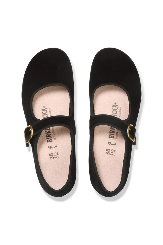 Obuwie Birkenstock baleriny skórzane Santa Clarita 1030802 czarny
