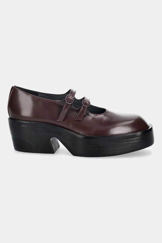 Camper czółenka skórzane Billie K201805.001 bordowy AW25