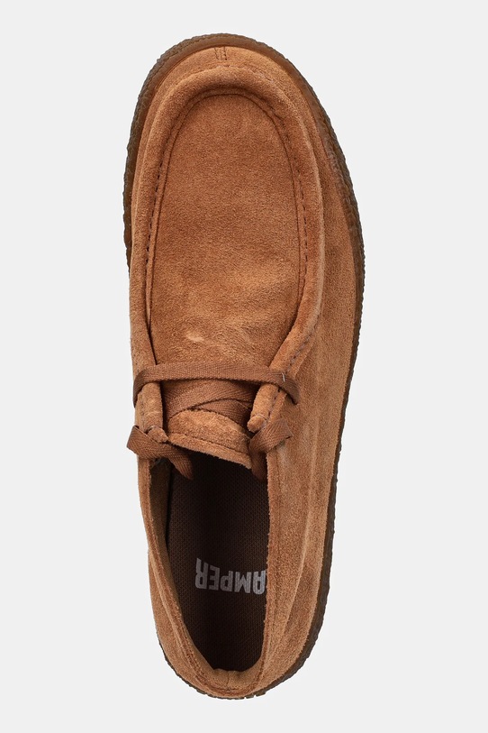 Σουέτ κλειστά παπούτσια Camper Peu Terreno καφέ K400813.003