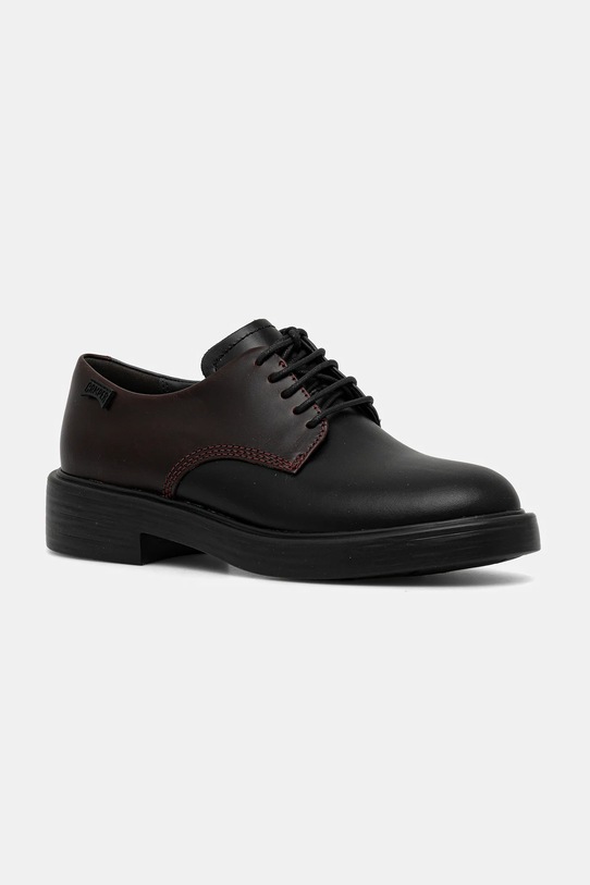 Camper scarpe basse bambini Dean pelle fiore nero K201684.021