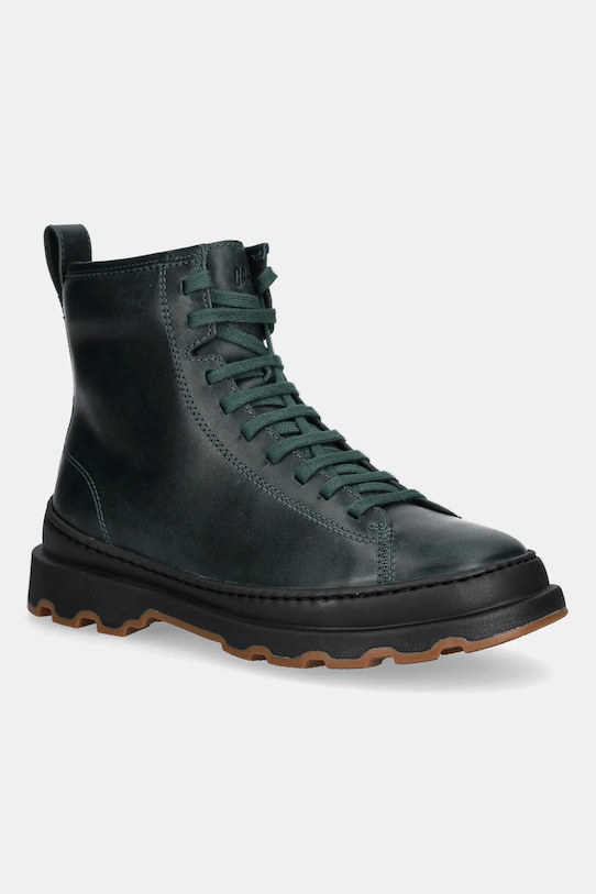 Camper workery skórzane Brutus+ płaski zielony K400816.005