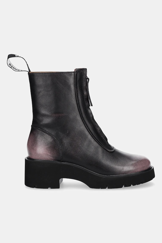 Δερμάτινες μπότες Camper Milah K400776.008 μαύρο AW25